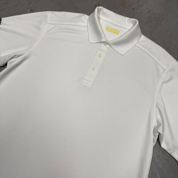 Callaway Golf Shirt Short Sleeve Polo Stretch White Large - Picture 2 of 7